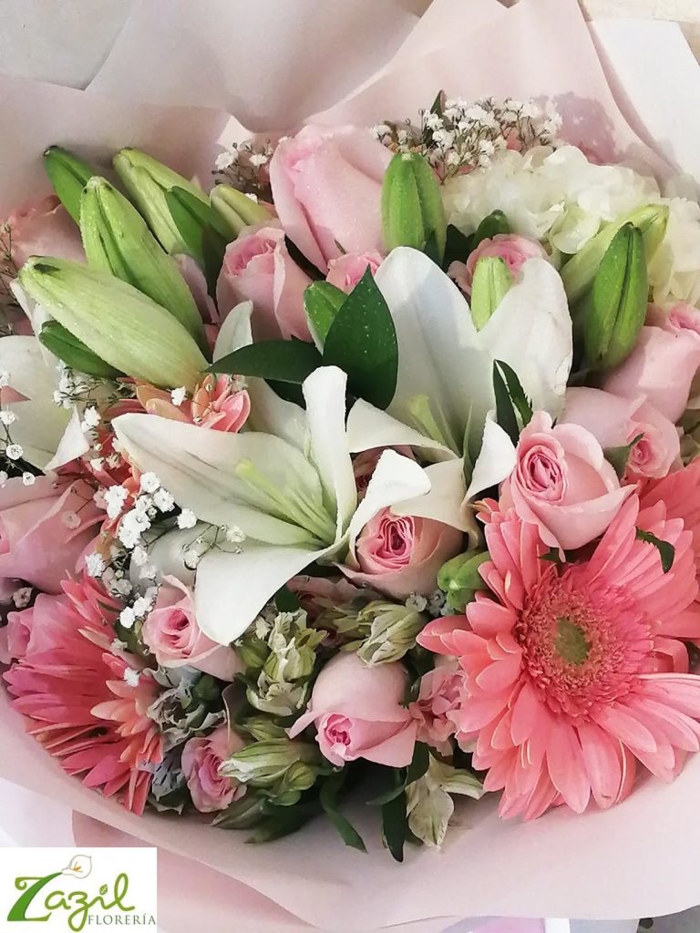 Ramo de lilis, gerberas y rosas